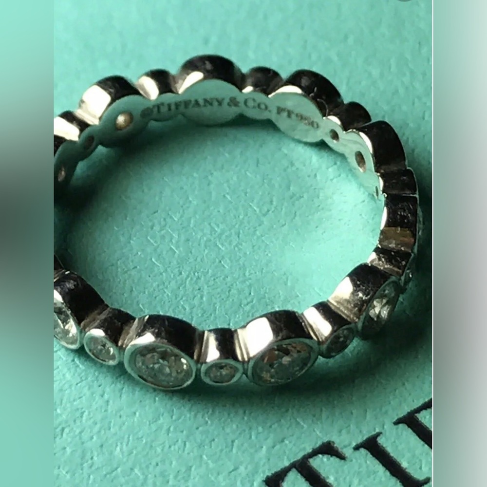Tiffany diamond and platinum ring